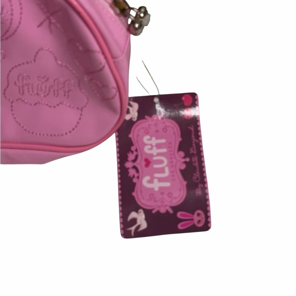 Fluff Pink Embroidered Cosmetic Bag New - Picture 2 of 12
